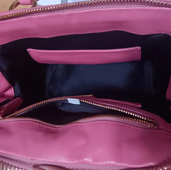 Miu Miu 💕 Pink Matelasse Nappa Leather Top Handle Satchel Bag Pristine ✨ - Picture 15 of 16